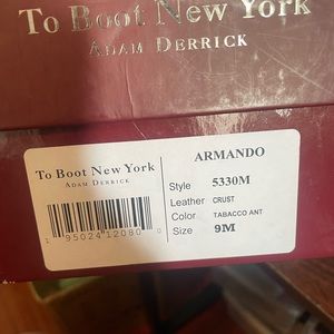 The boot New York shoe size 9 man new just used ones to check fit